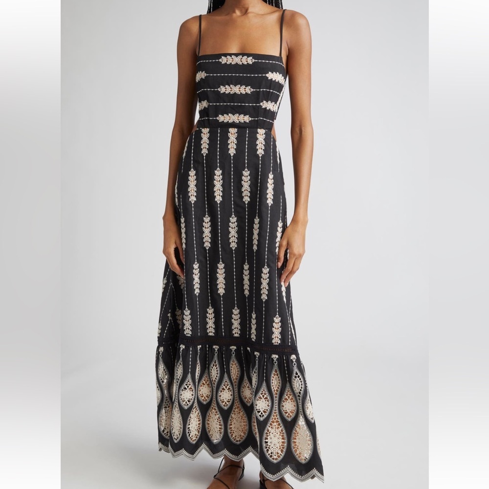 NWT New JOHANNA ORTIZ Nostalgica Midi Dress Size 2 - Picture 2 of 5